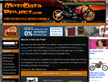 Tablet Screenshot of motodataproject.com